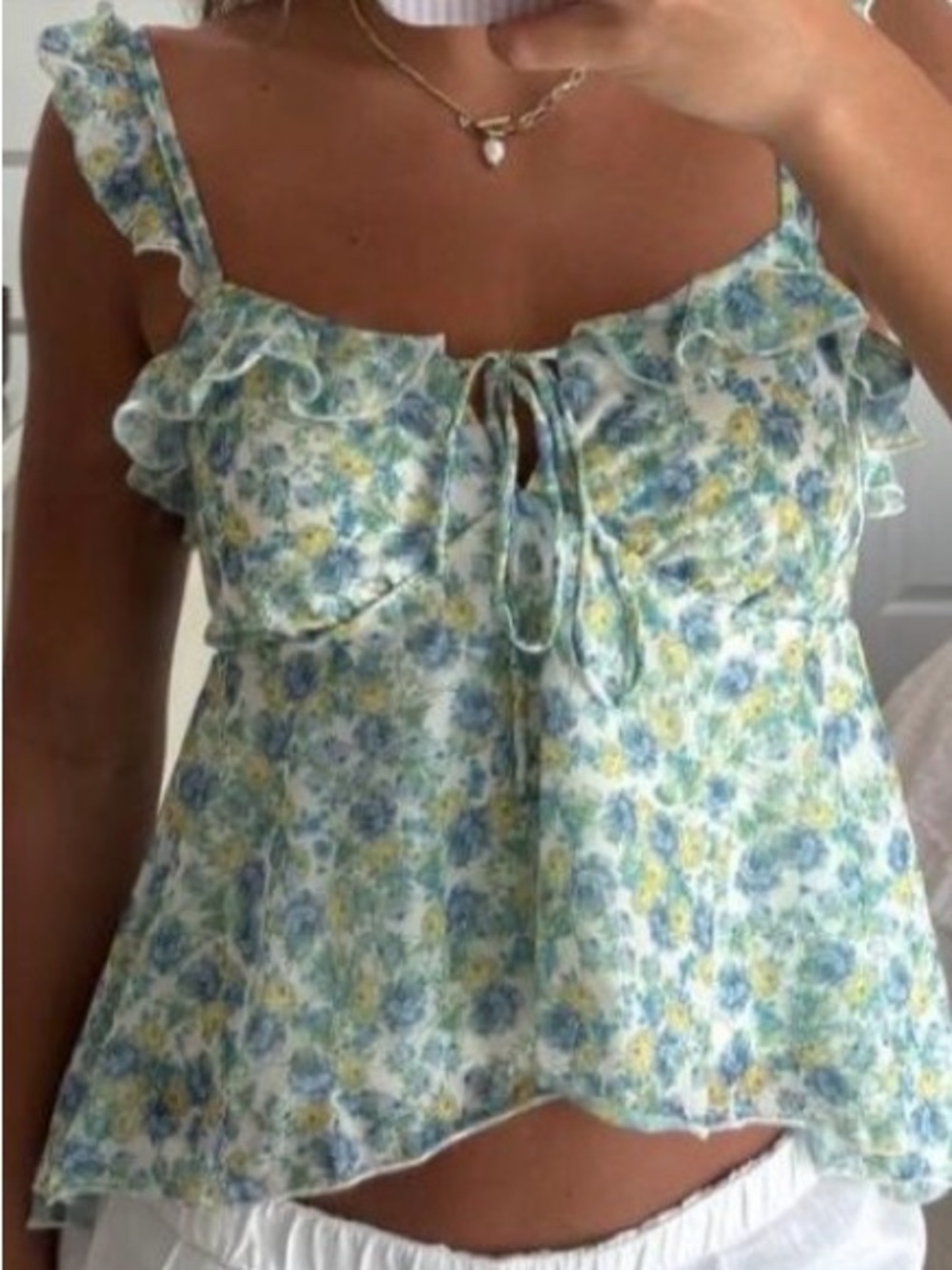 wild fable Blue Floral blouse